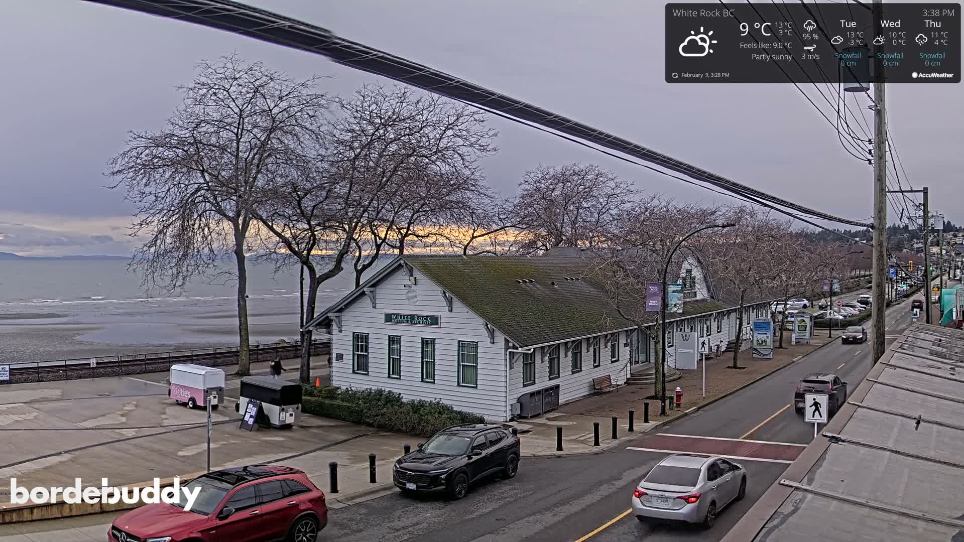 White Rock City Museum & Boundary Bay View Live Cam - White Rock, Metro Vancouver, British Columbia, Canada