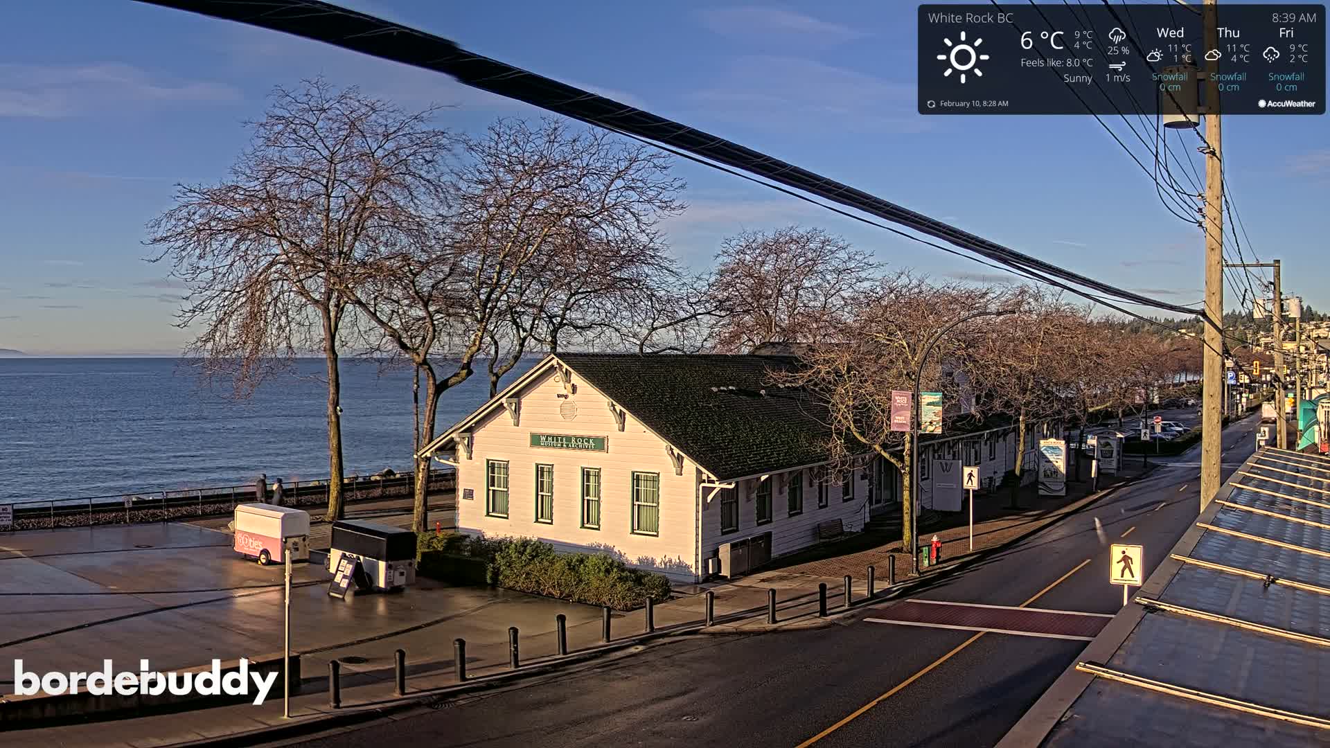 White Rock City Museum & Boundary Bay View Live Cam - White Rock, Metro Vancouver, British Columbia, Canada