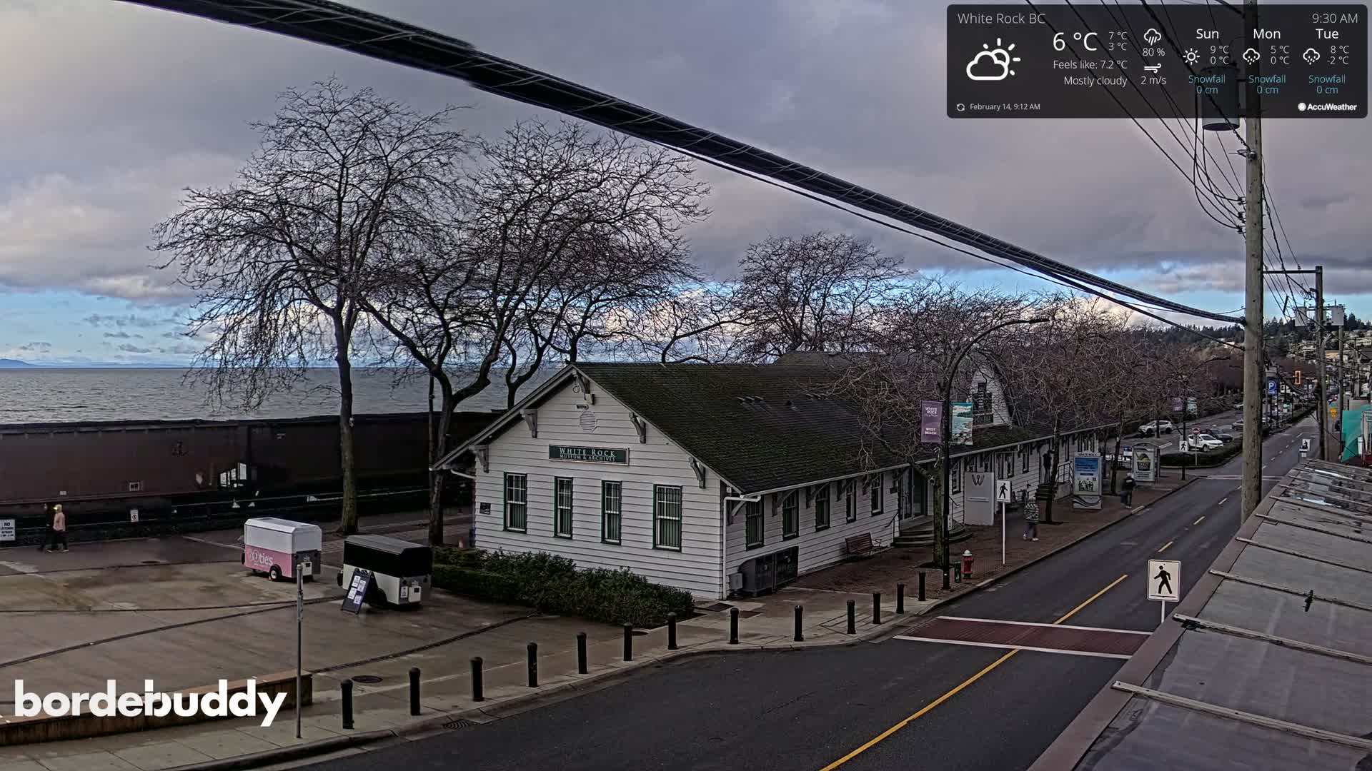 White Rock City Museum & Boundary Bay View Live Cam - White Rock, Metro Vancouver, British Columbia, Canada
