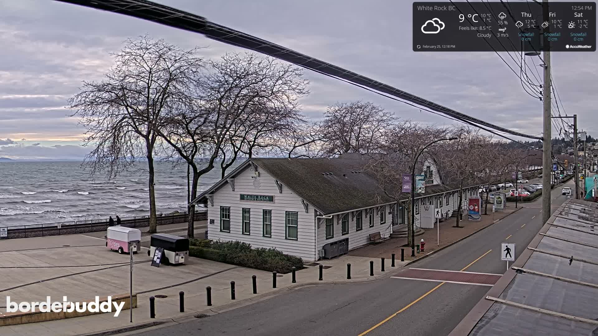 White Rock City Museum & Boundary Bay View Live Cam - White Rock, Metro Vancouver, British Columbia, Canada