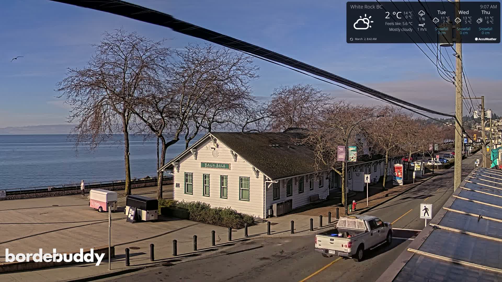 White Rock City Museum & Boundary Bay View Live Cam - White Rock, Metro Vancouver, British Columbia, Canada