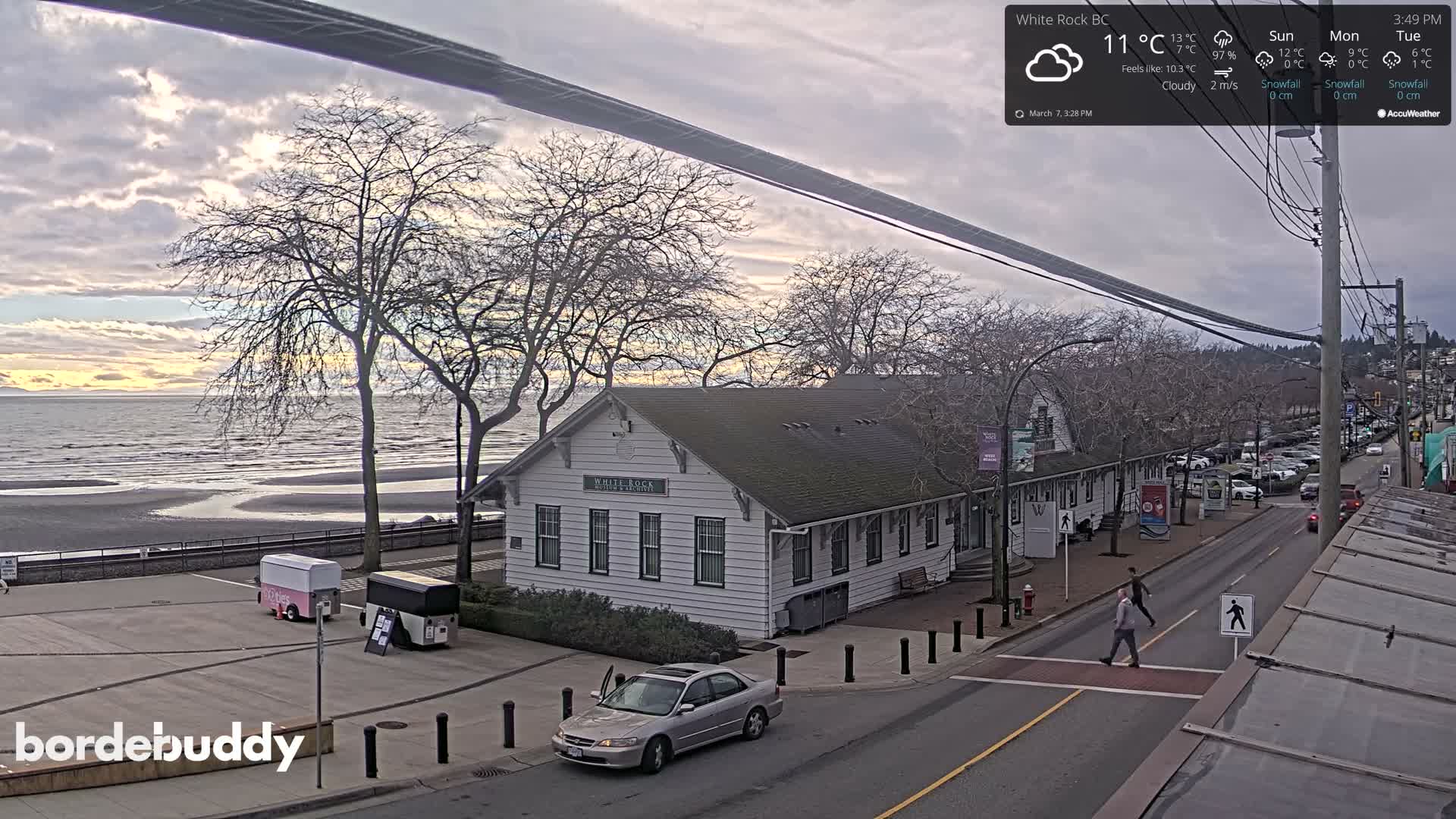 White Rock City Museum & Boundary Bay View Live Cam - White Rock, Metro Vancouver, British Columbia, Canada