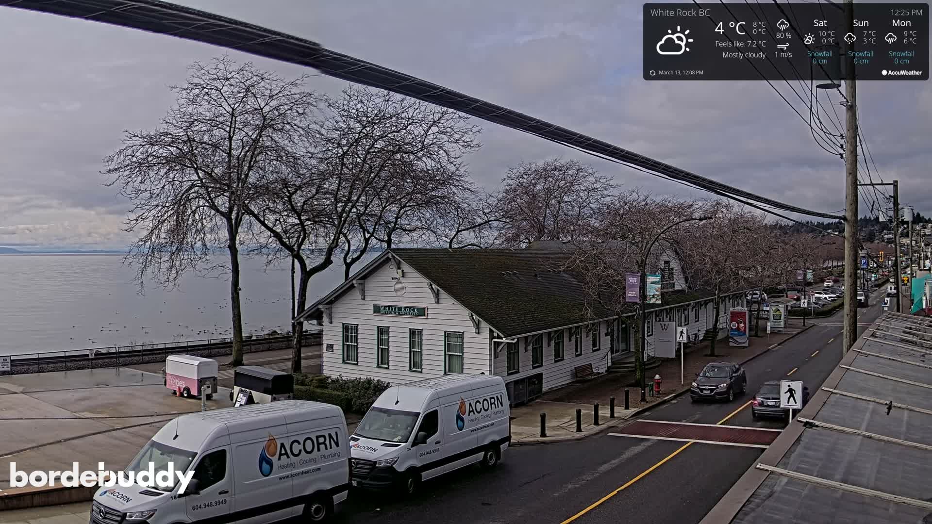White Rock City Museum & Boundary Bay View Live Cam - White Rock, Metro Vancouver, British Columbia, Canada
