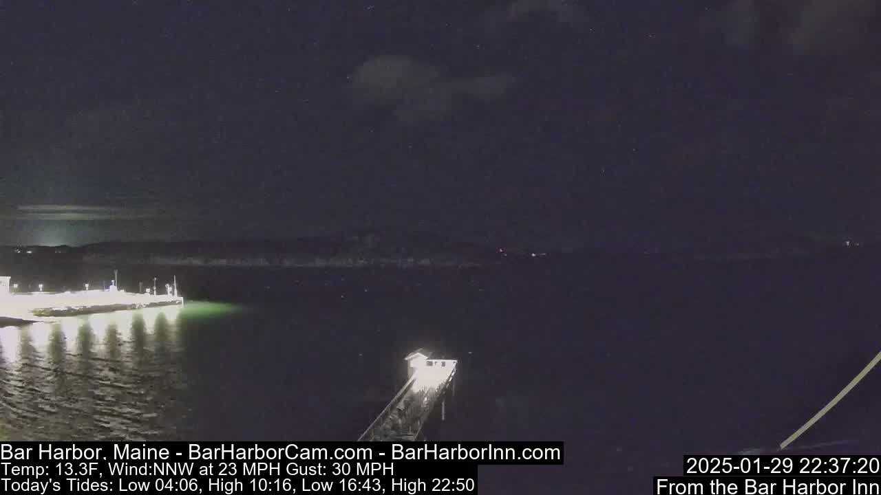 Bar Harbor North View Live Cam - Maine, USA