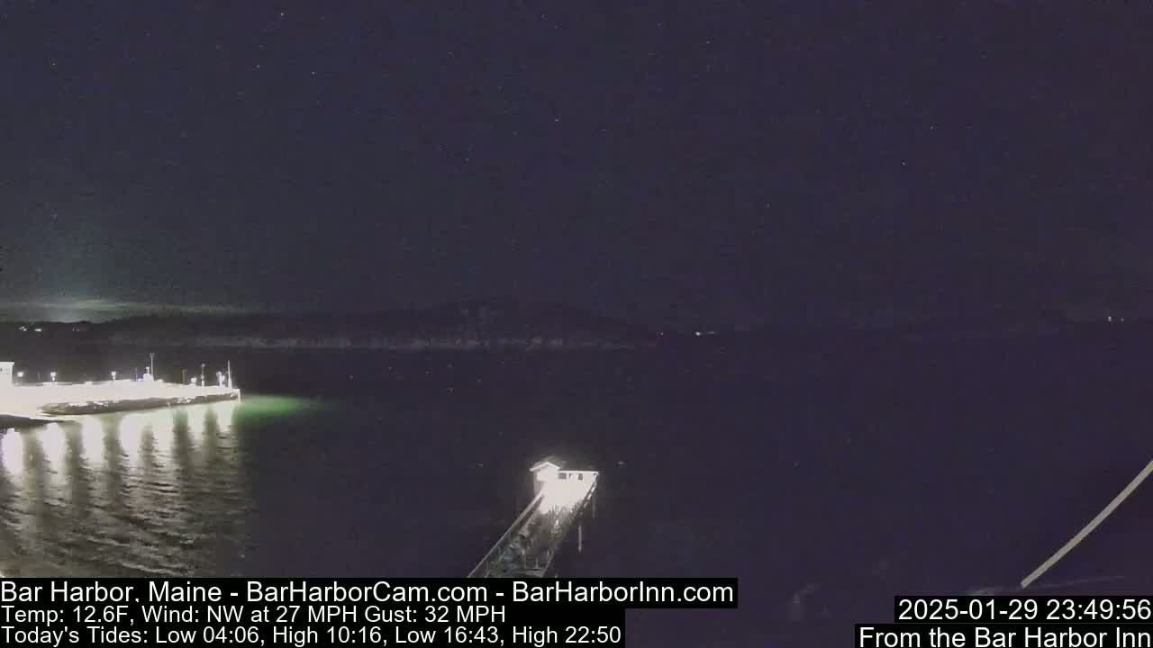 Bar Harbor North View Live Cam - Maine, USA