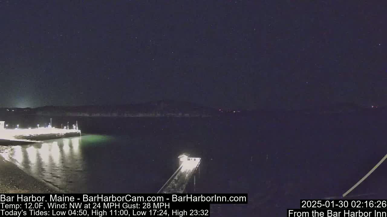 Bar Harbor North View Live Cam - Maine, USA