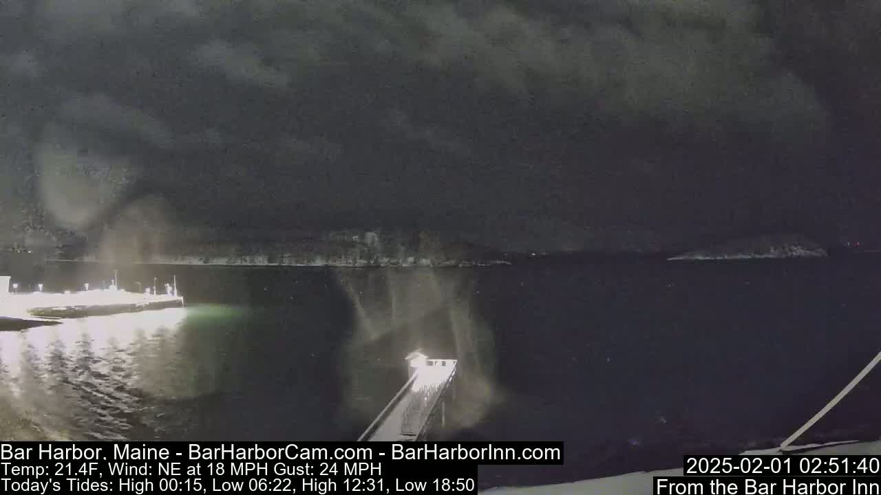 Bar Harbor North View Live Cam - Maine, USA