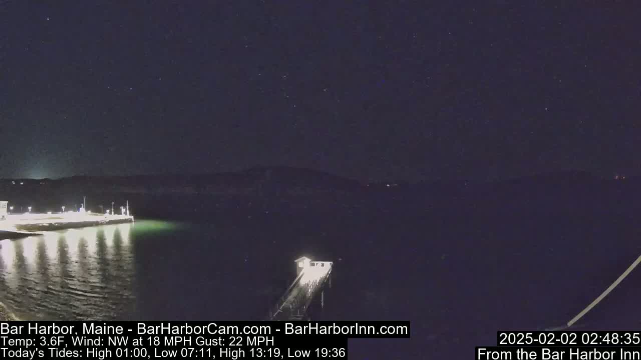 Bar Harbor North View Live Cam - Maine, USA