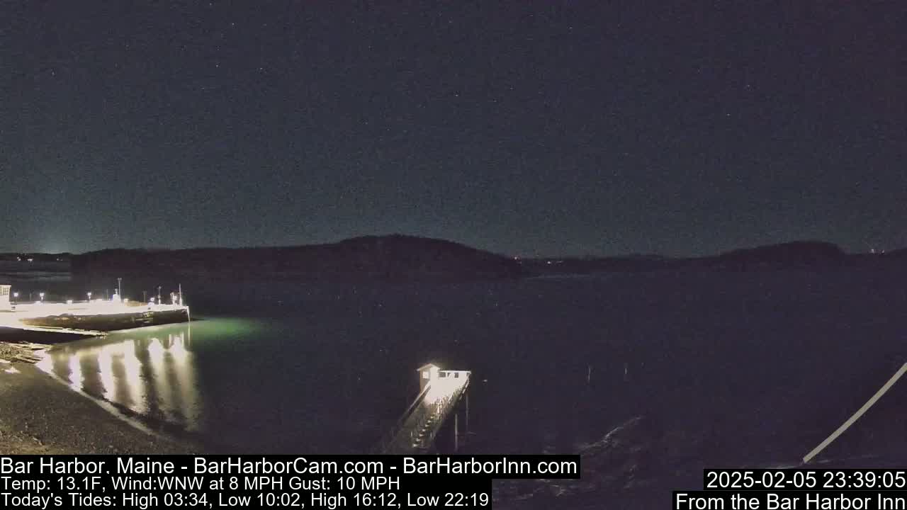 Bar Harbor North View Live Cam - Maine, USA