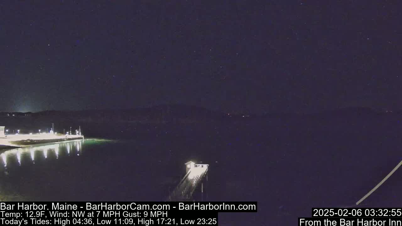 Bar Harbor North View Live Cam - Maine, USA