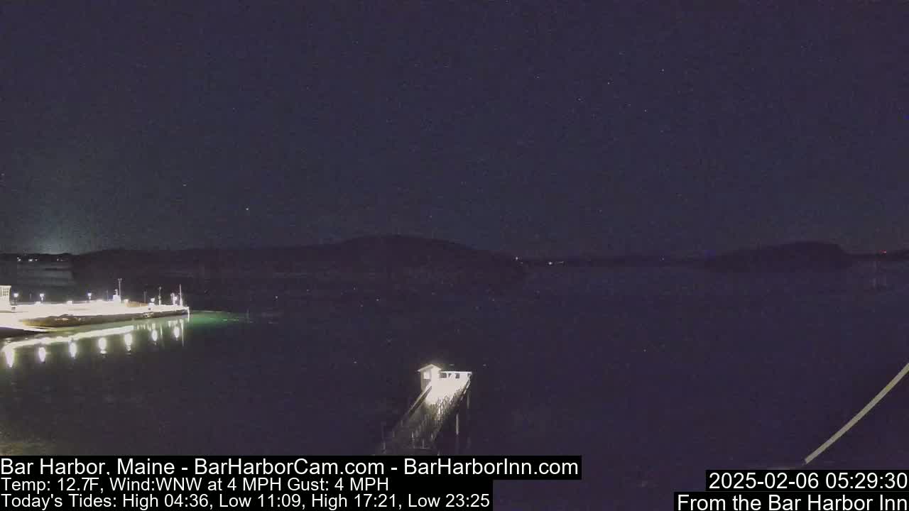 Bar Harbor North View Live Cam - Maine, USA