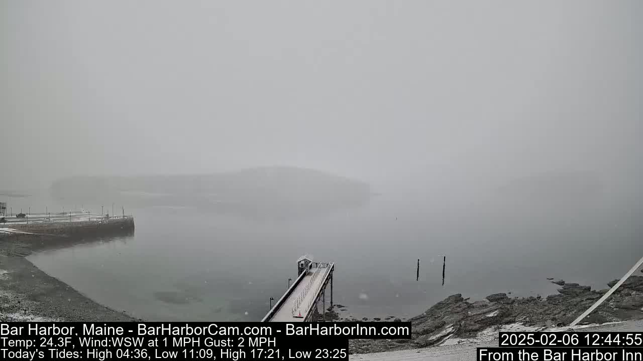 Bar Harbor North View Live Cam - Maine, USA