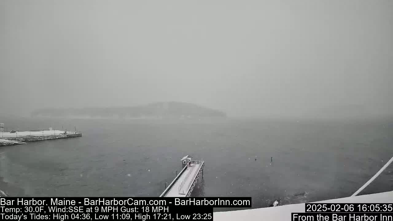 Bar Harbor North View Live Cam - Maine, USA