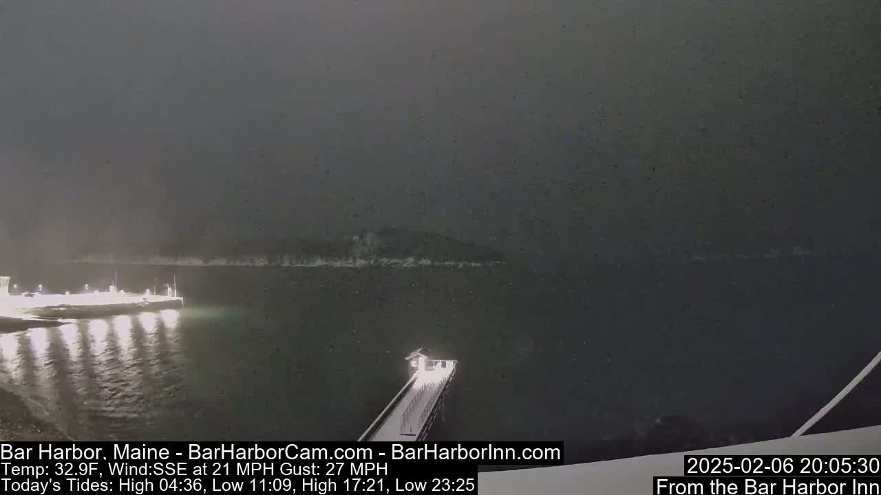 Bar Harbor North View Live Cam - Maine, USA