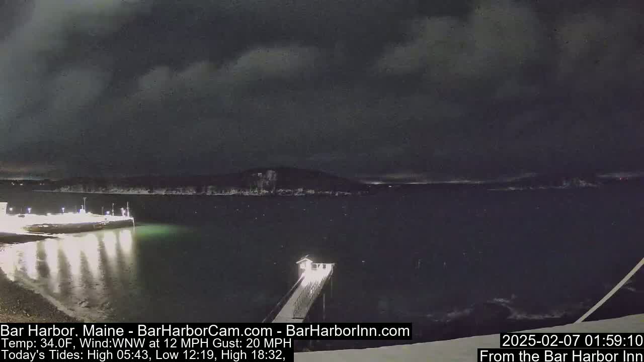Bar Harbor North View Live Cam - Maine, USA
