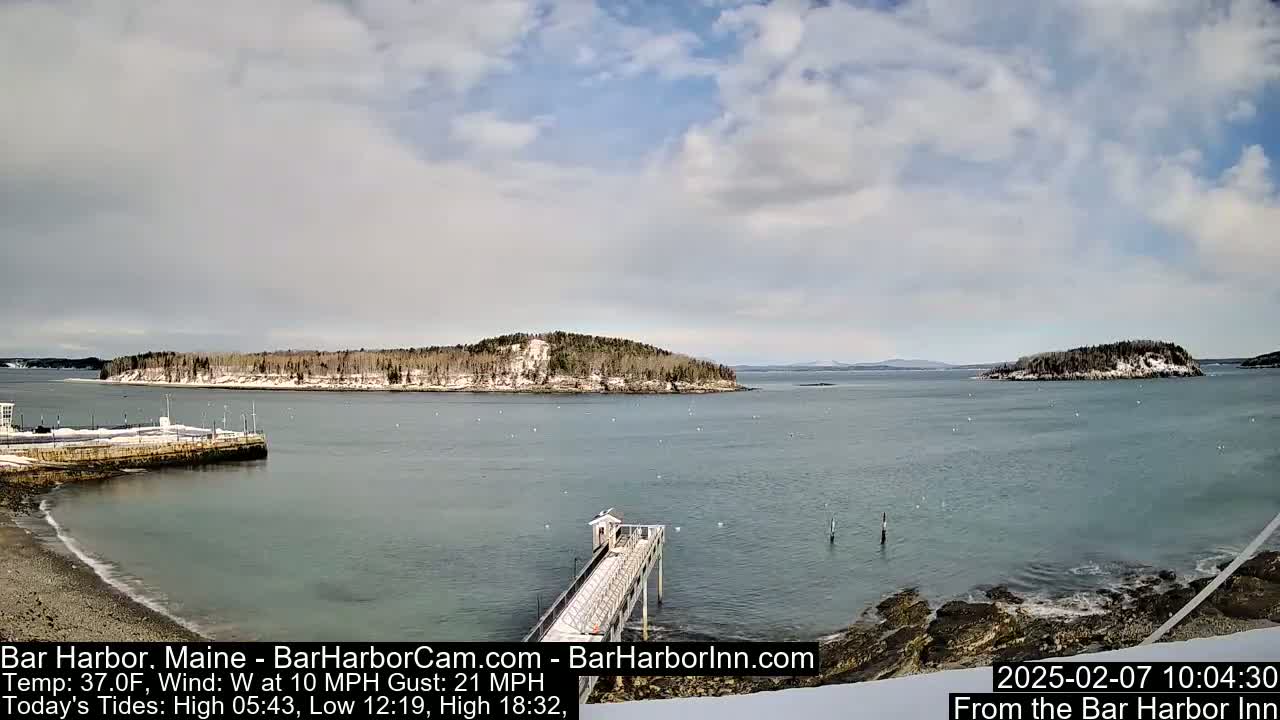 Bar Harbor North View Live Cam - Maine, USA