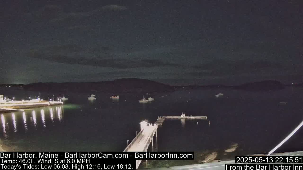 Bar Harbor North View Live Cam - Maine, USA