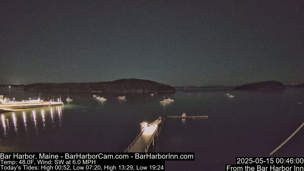 Bar Harbor North View Live Cam - Maine, USA