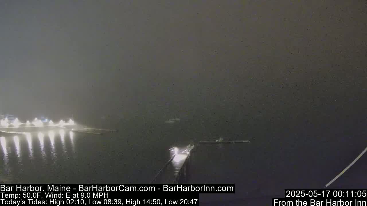 Bar Harbor North View Live Cam - Maine, USA