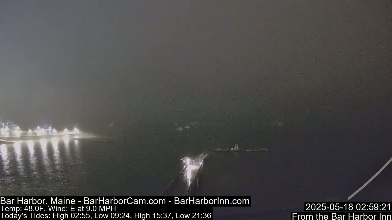 Bar Harbor North View Live Cam - Maine, USA