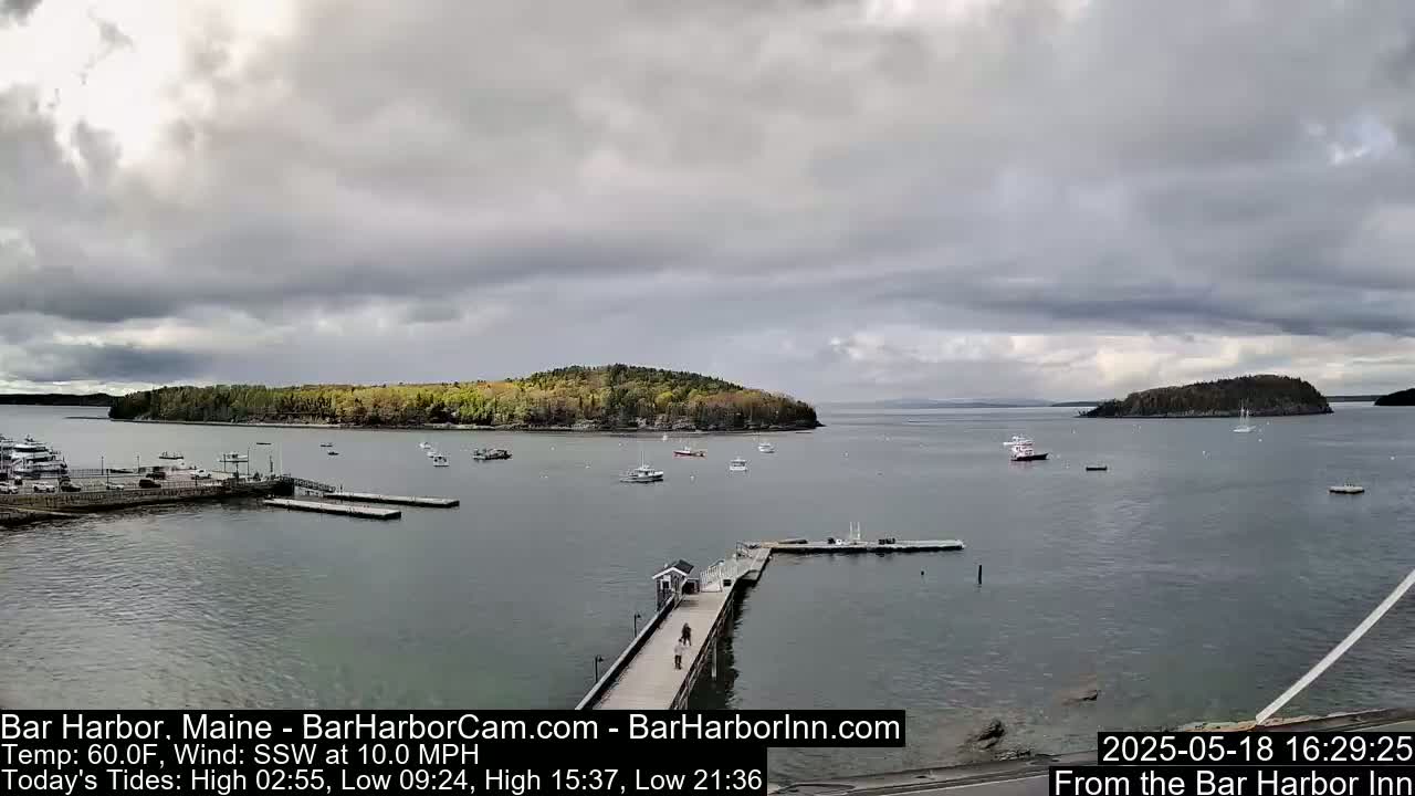 Bar Harbor North View Live Cam - Maine, USA