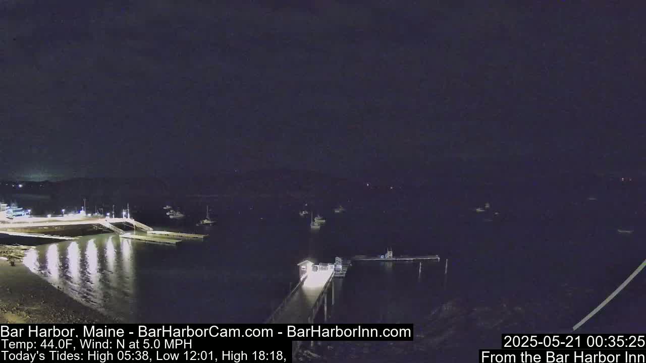 Bar Harbor North View Live Cam - Maine, USA