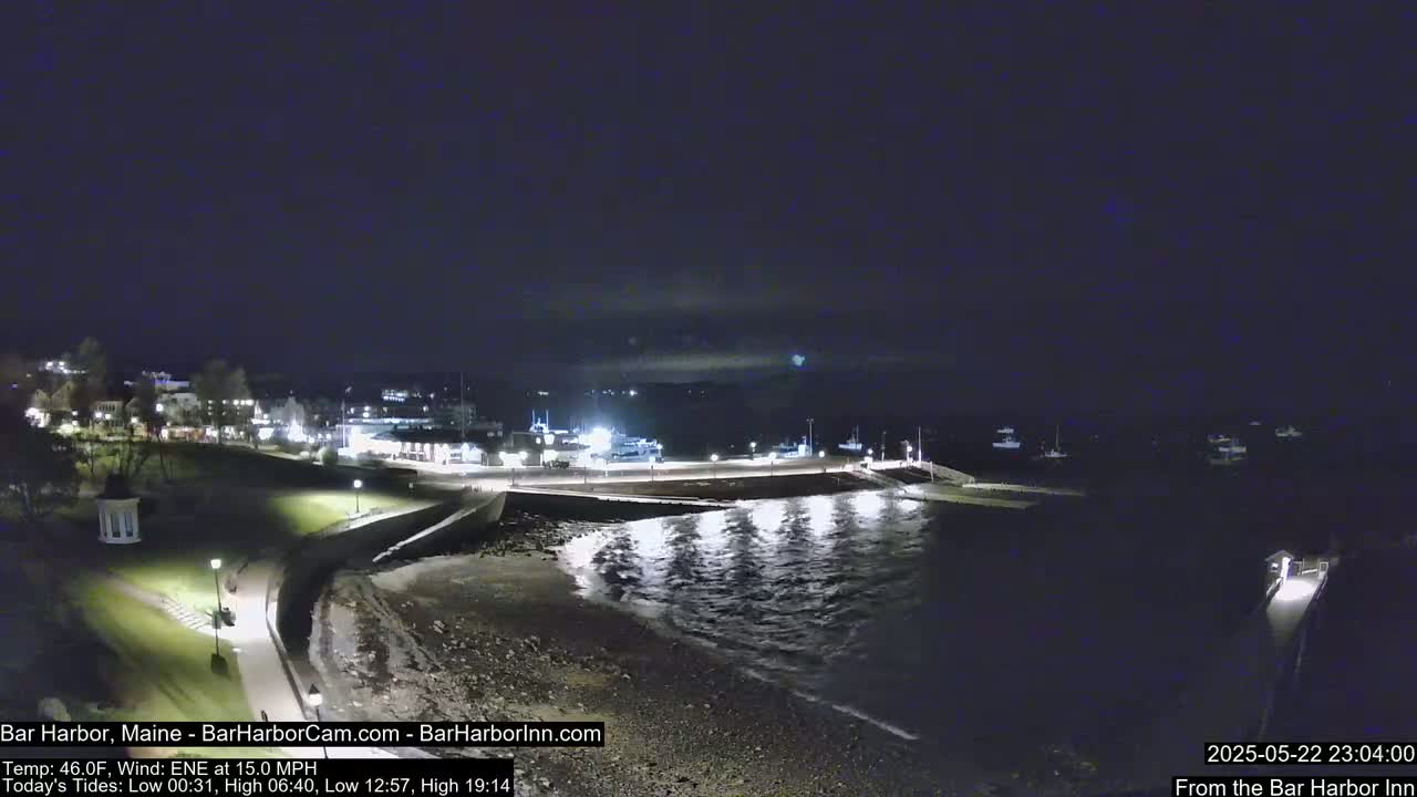 Bar Harbor North View Live Cam - Maine, USA