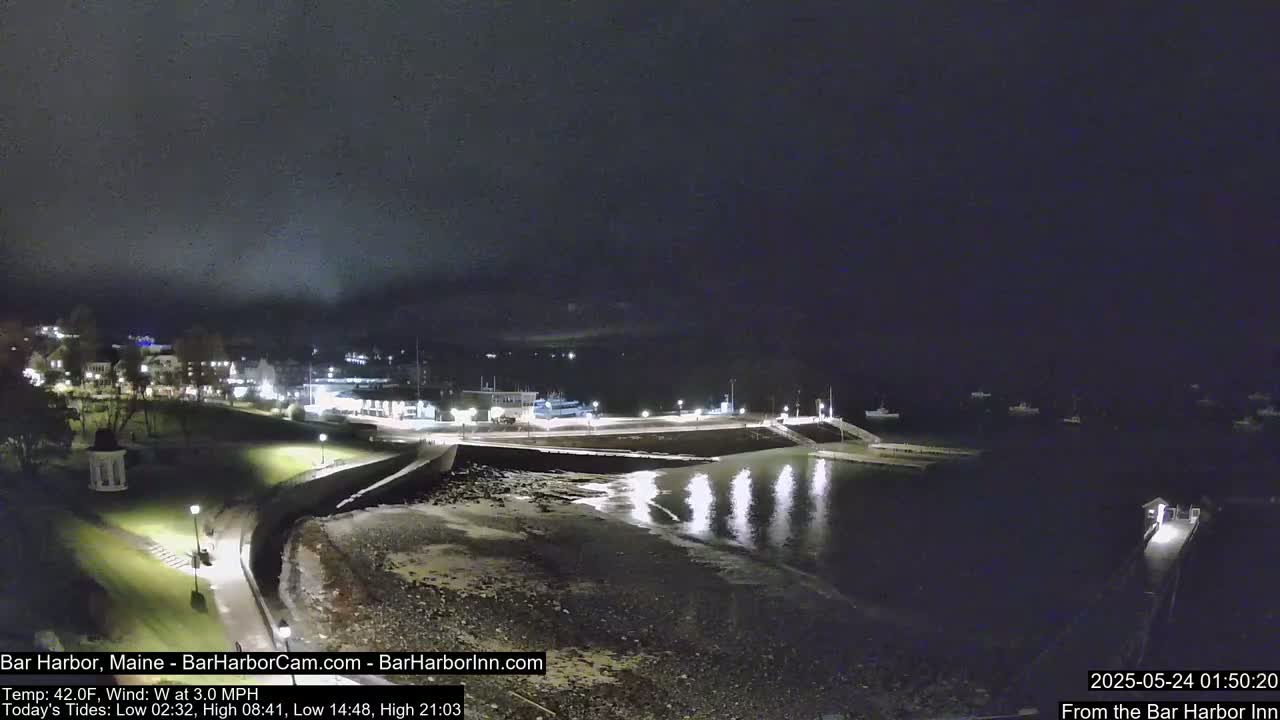 Bar Harbor North View Live Cam - Maine, USA