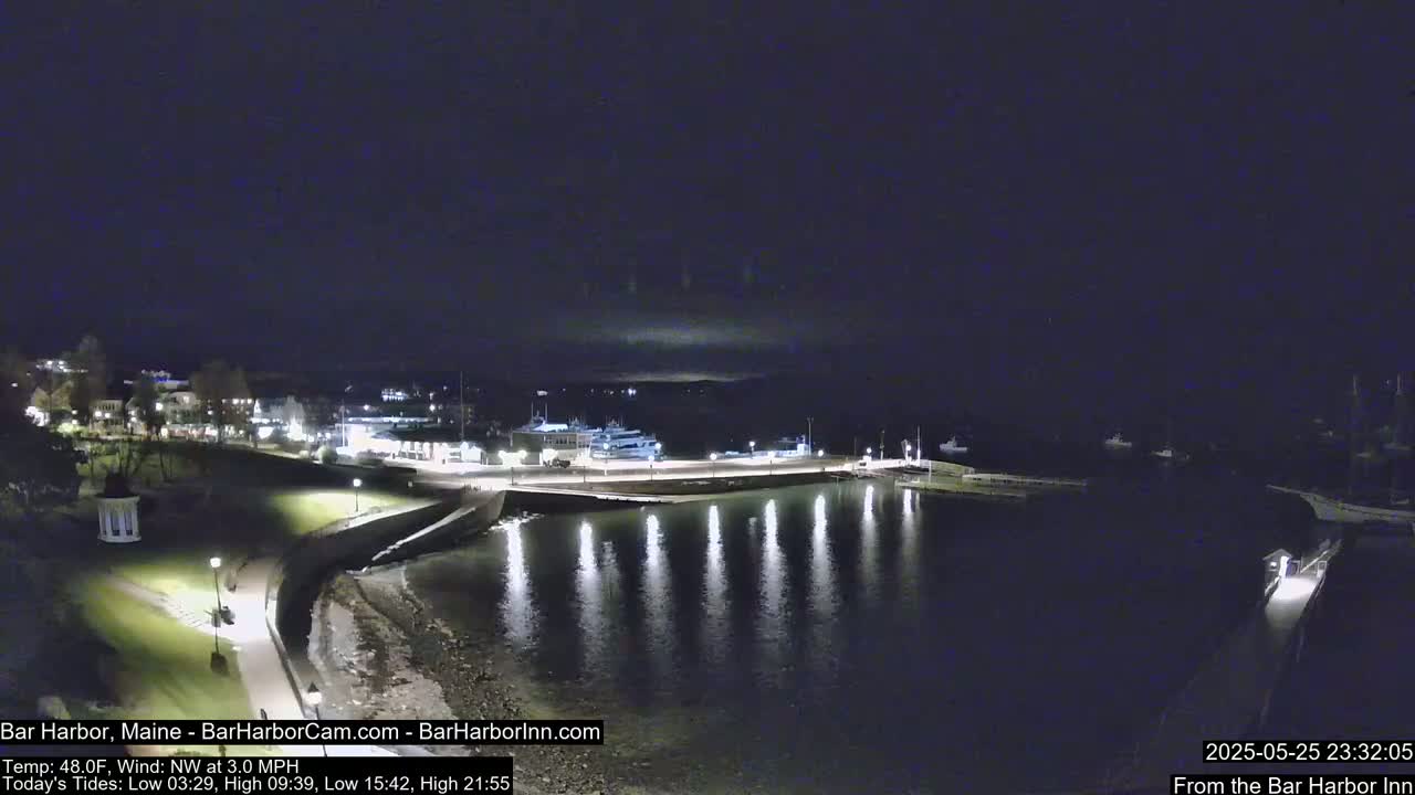 Bar Harbor North View Live Cam - Maine, USA