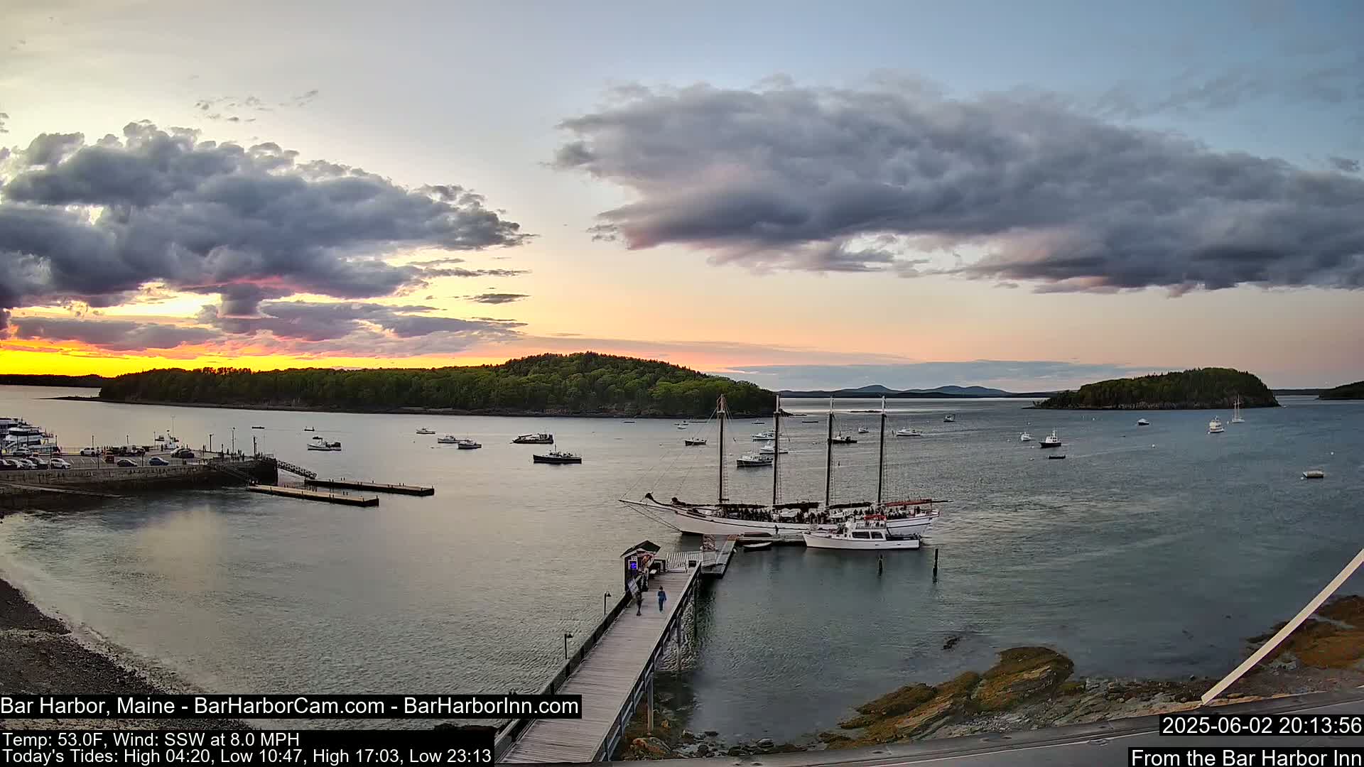 Bar Harbor North View Live Cam - Maine, USA