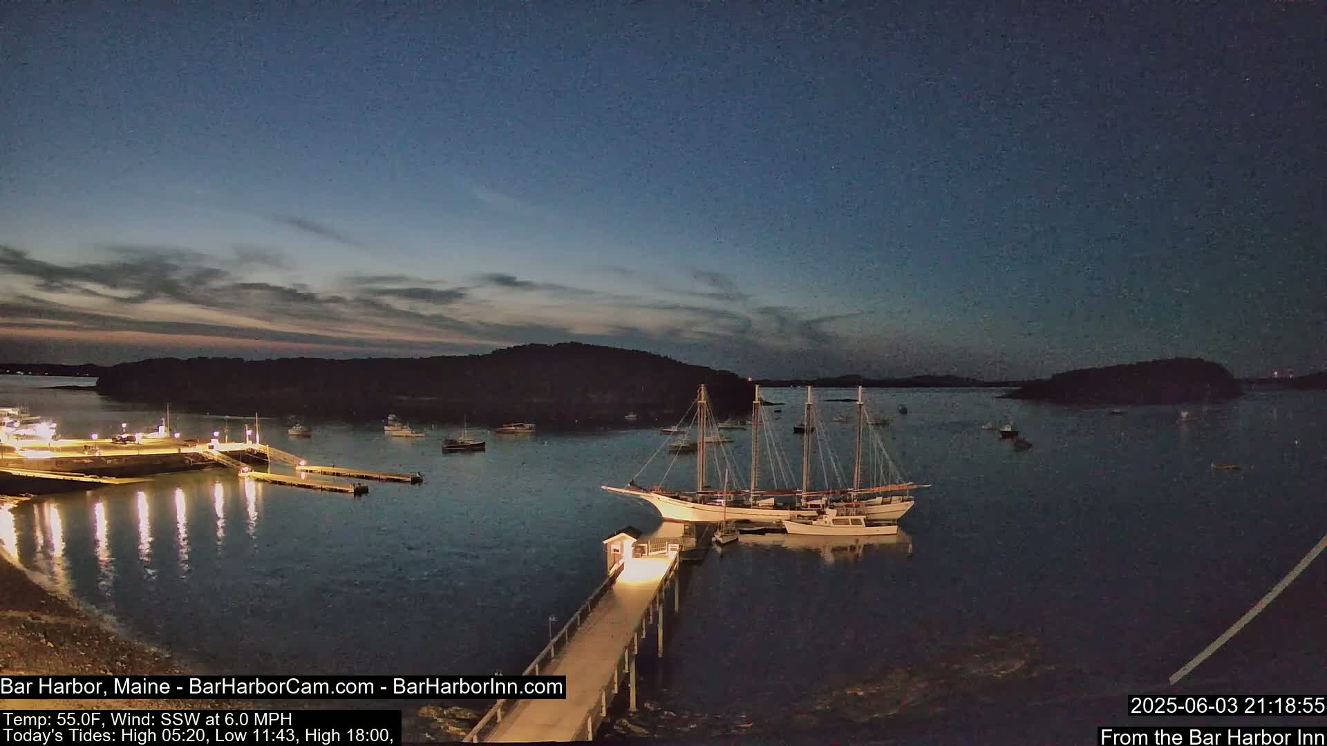 Bar Harbor North View Live Cam - Maine, USA