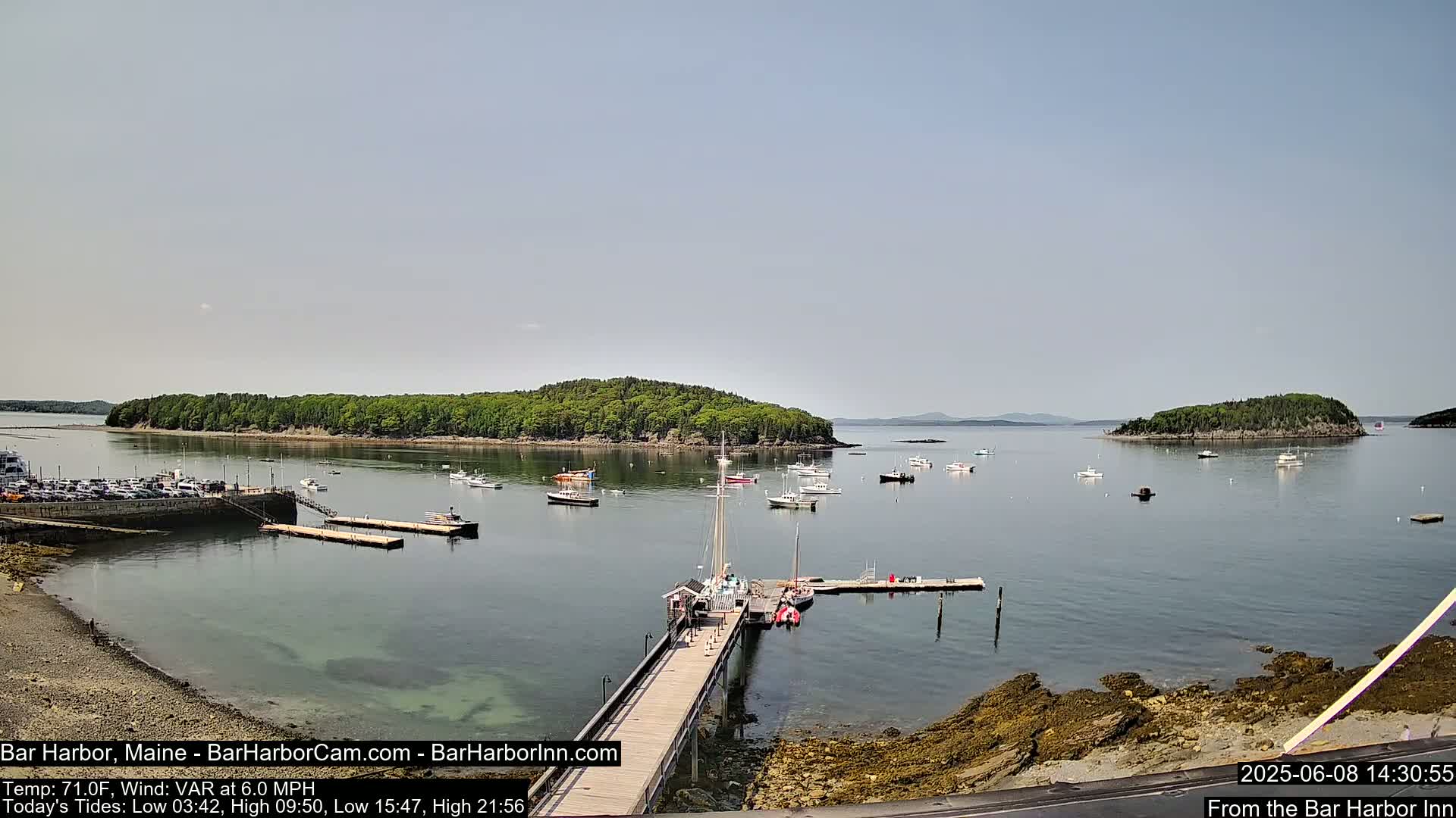 Bar Harbor North View Live Cam - Maine, USA