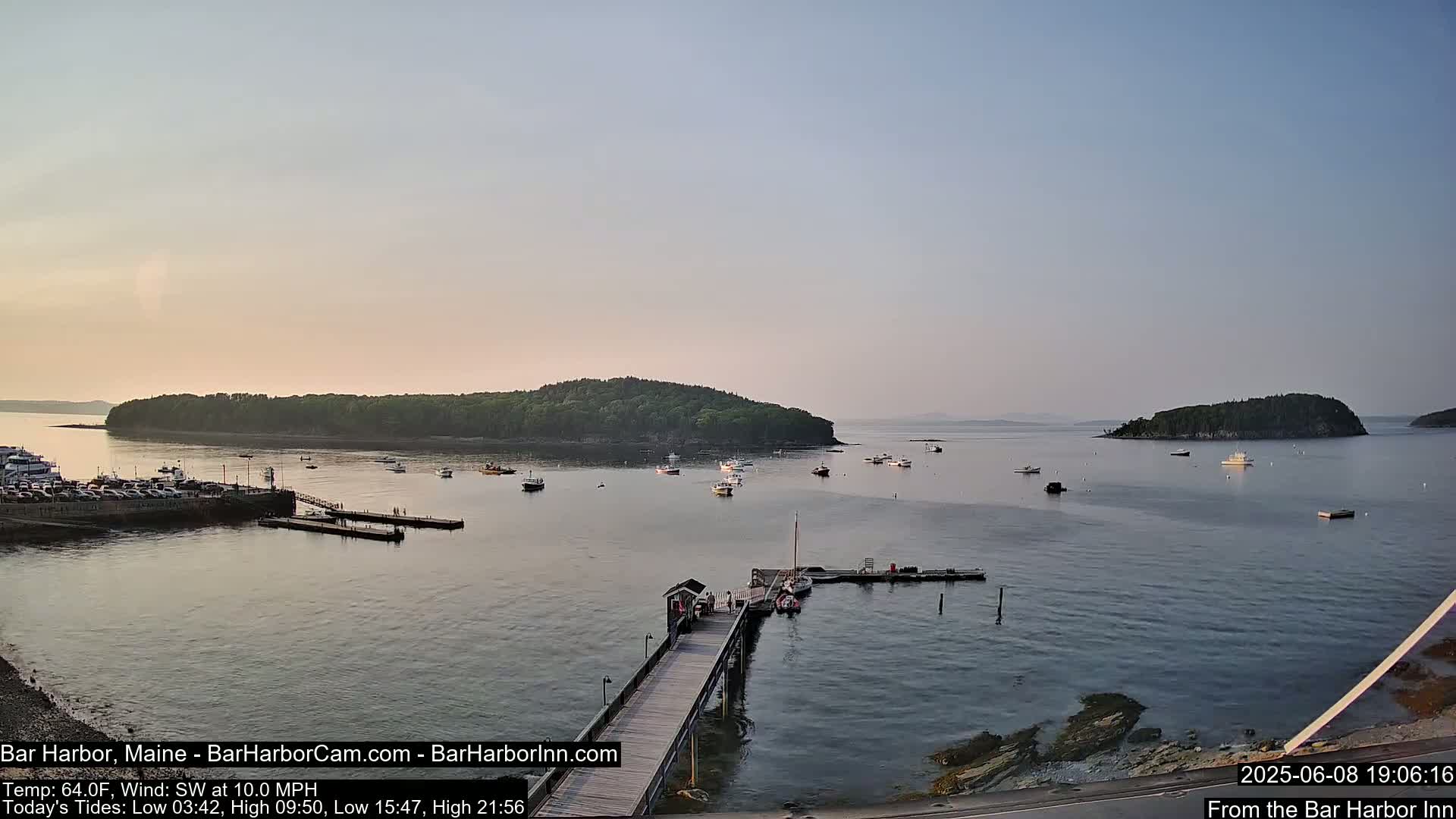 Bar Harbor North View Live Cam - Maine, USA