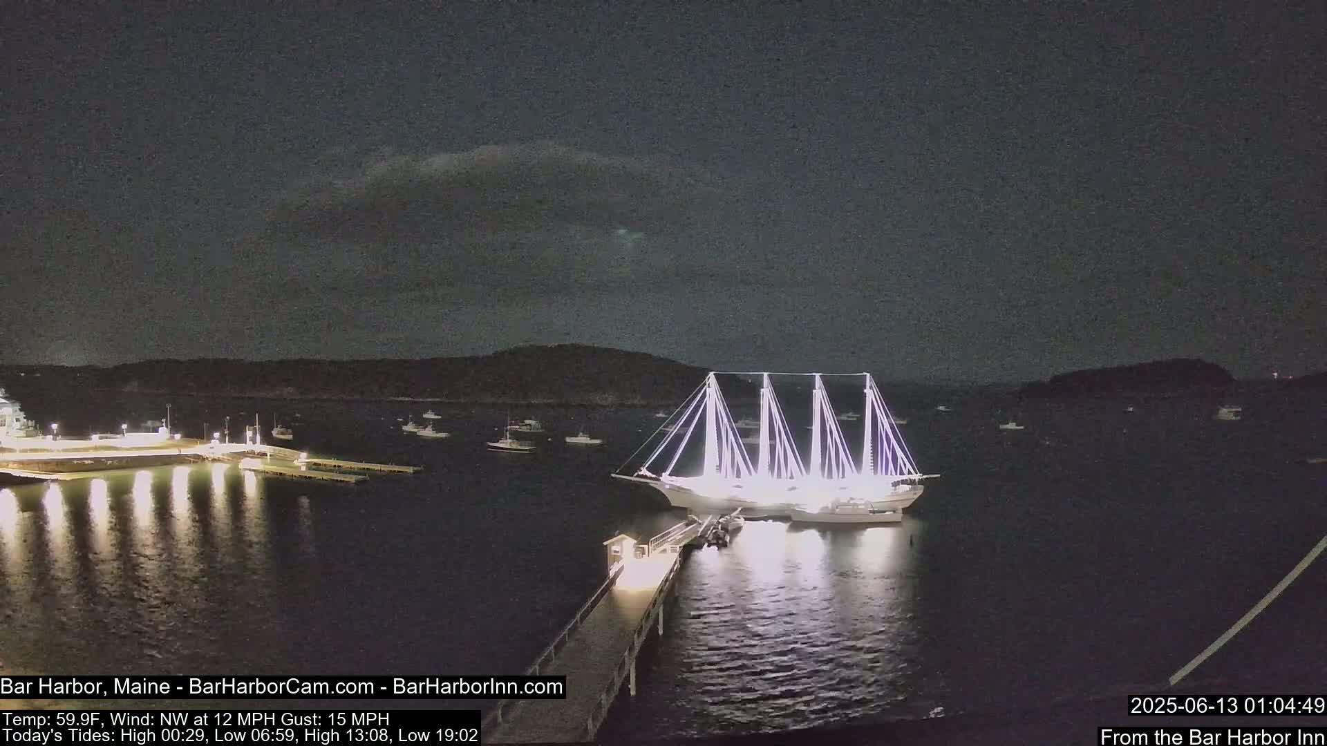 Bar Harbor North View Live Cam - Maine, USA