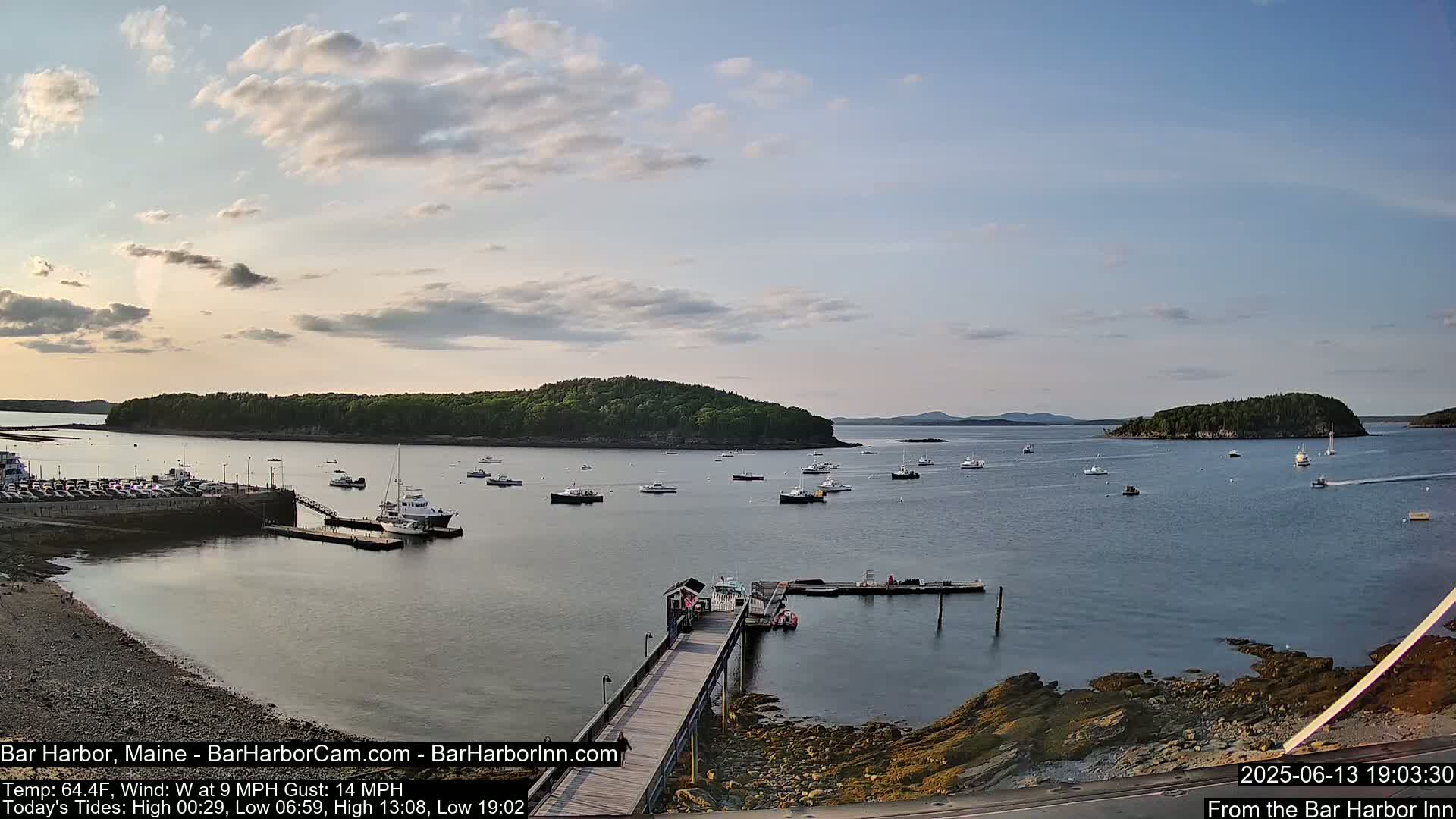 Bar Harbor North View Live Cam - Maine, USA