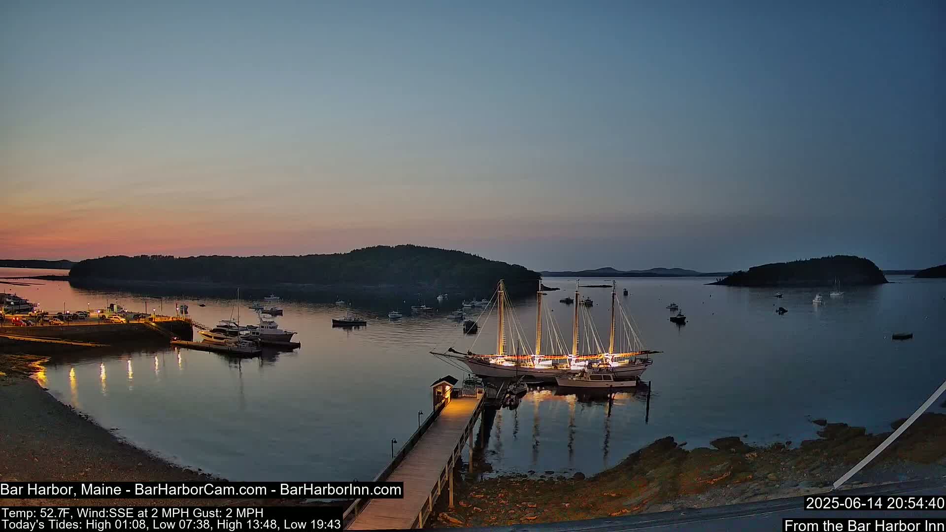 Bar Harbor North View Live Cam - Maine, USA