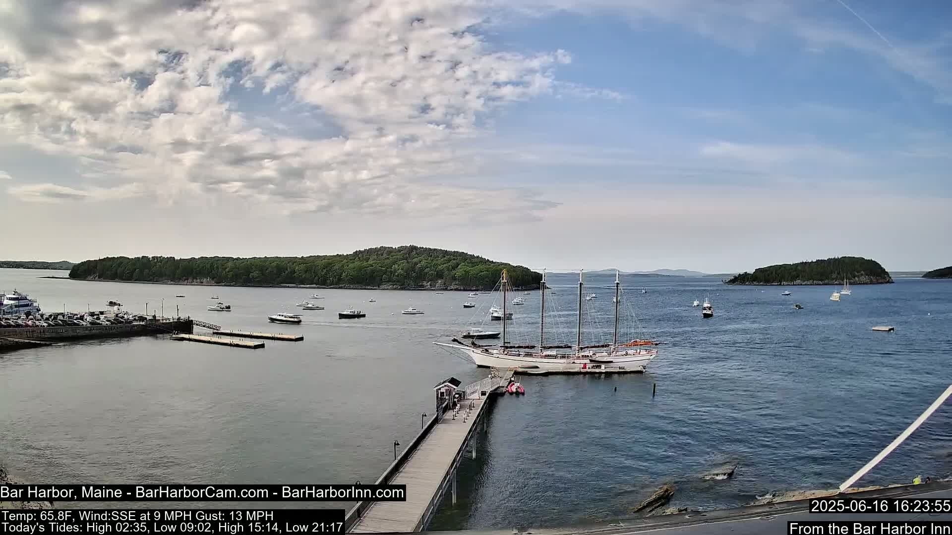 Bar Harbor North View Live Cam - Maine, USA
