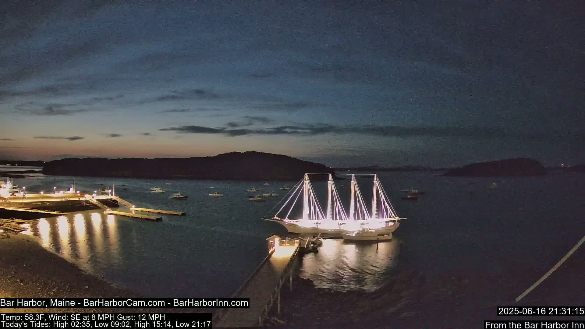 Bar Harbor North View Live Cam - Maine, USA