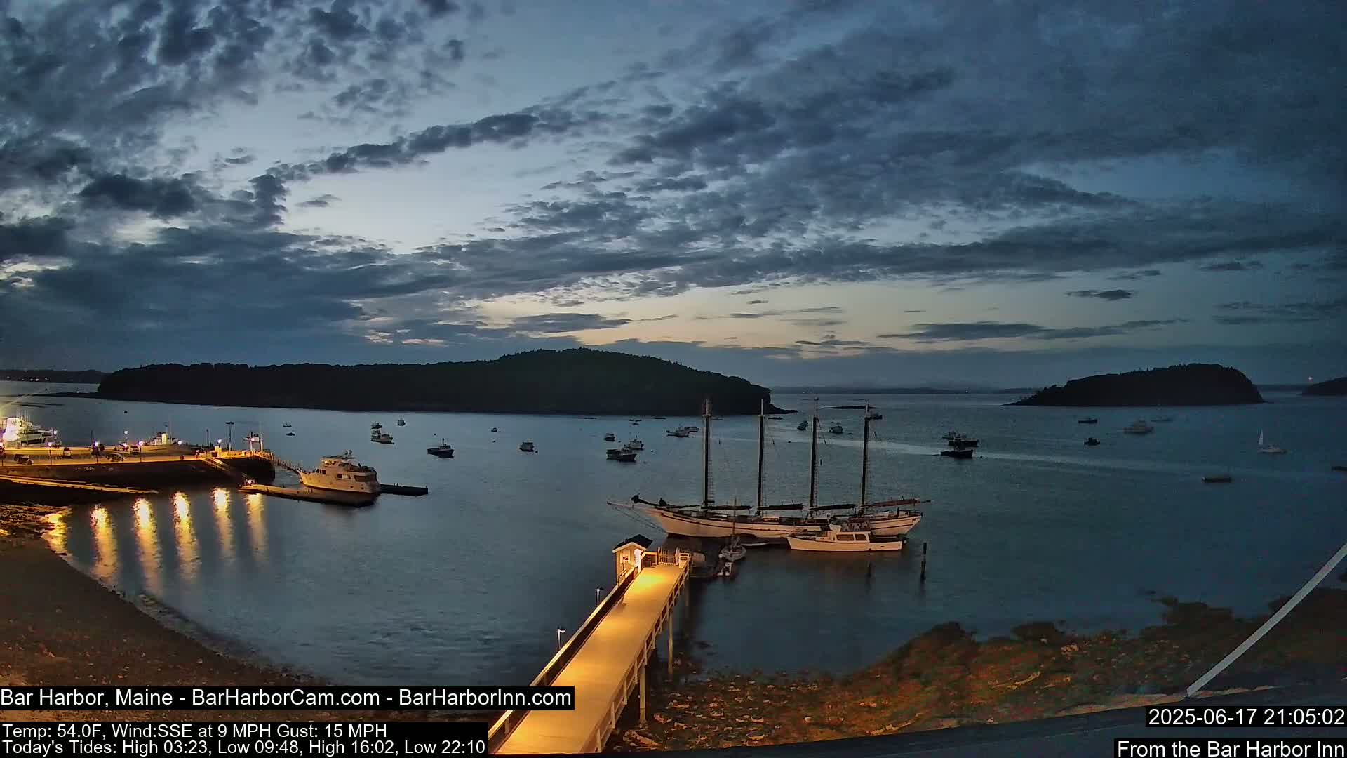 Bar Harbor North View Live Cam - Maine, USA