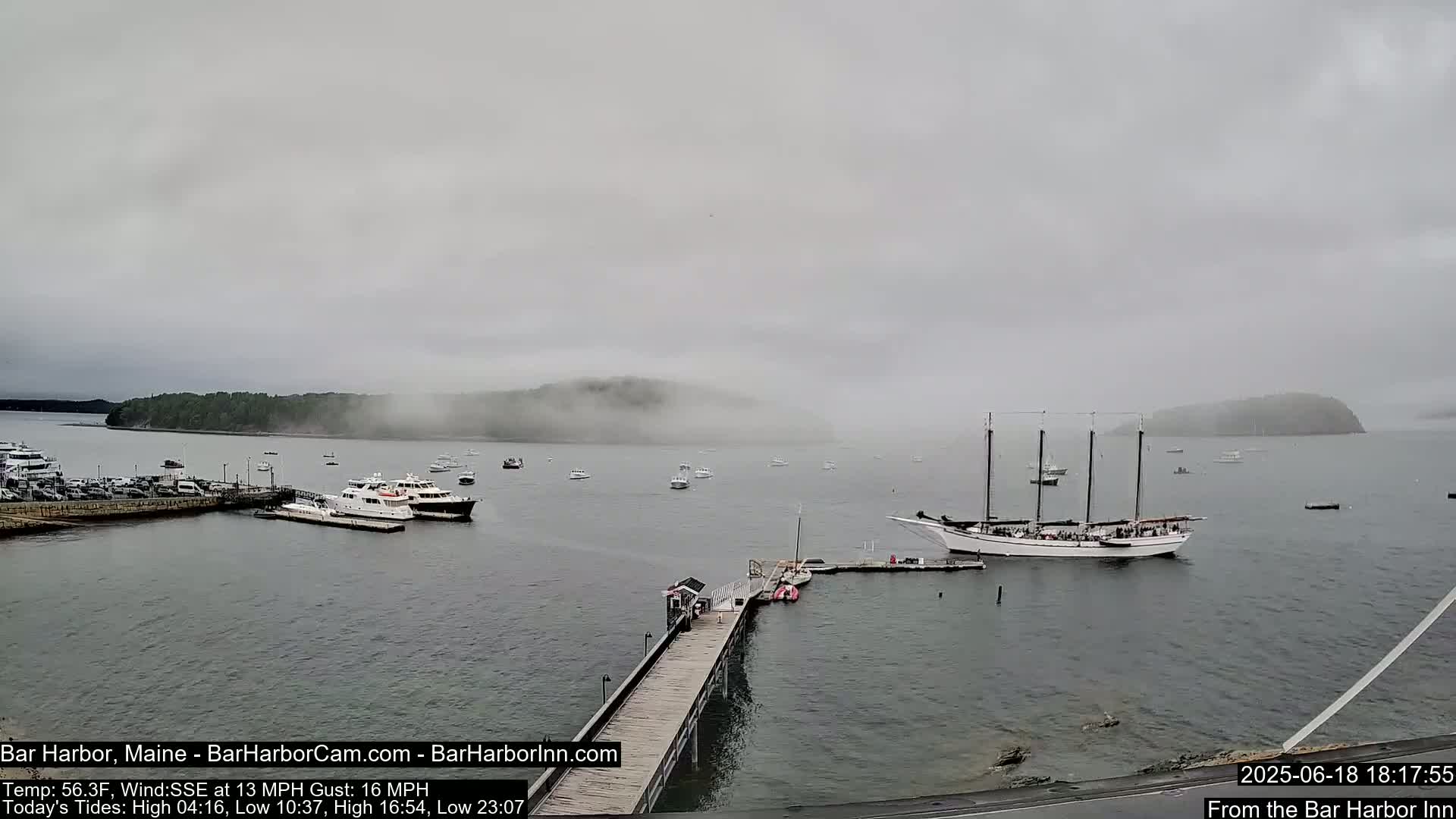 Bar Harbor North View Live Cam - Maine, USA