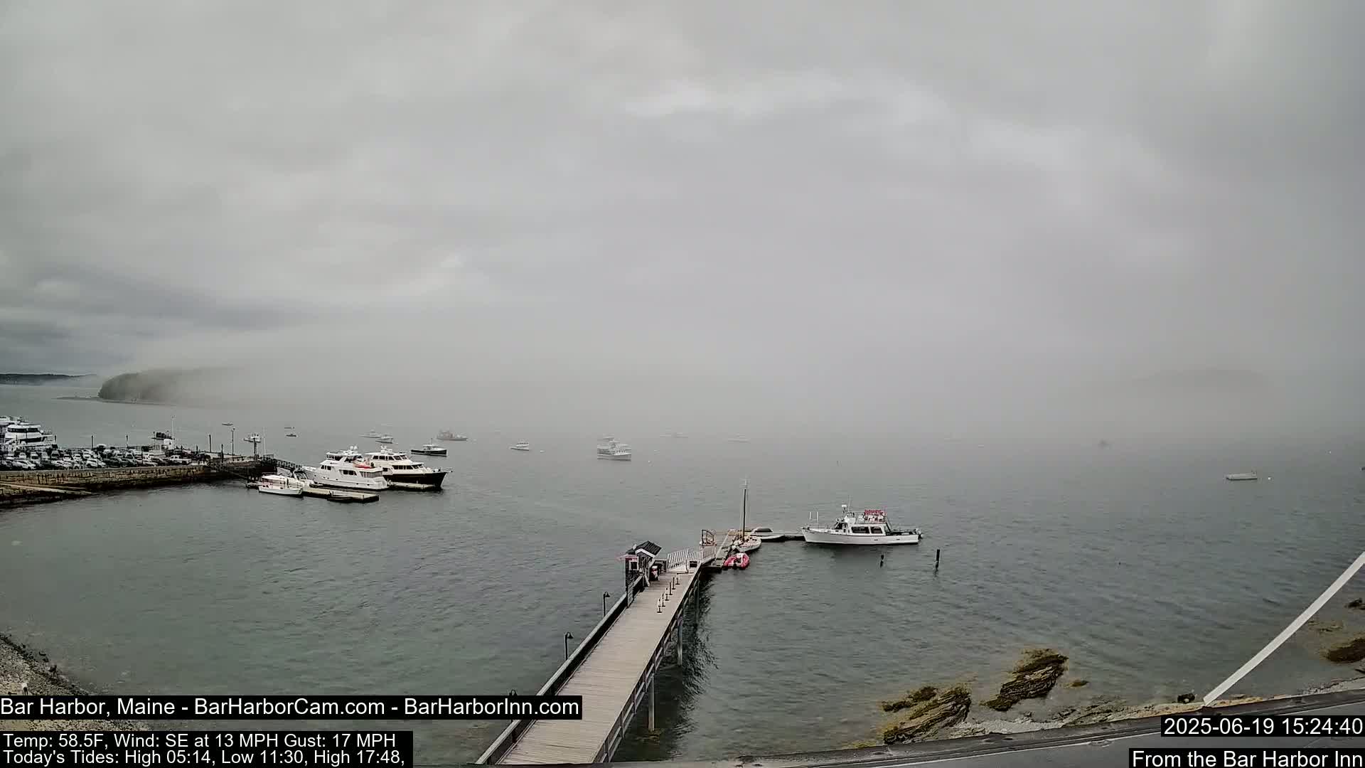 Bar Harbor North View Live Cam - Maine, USA