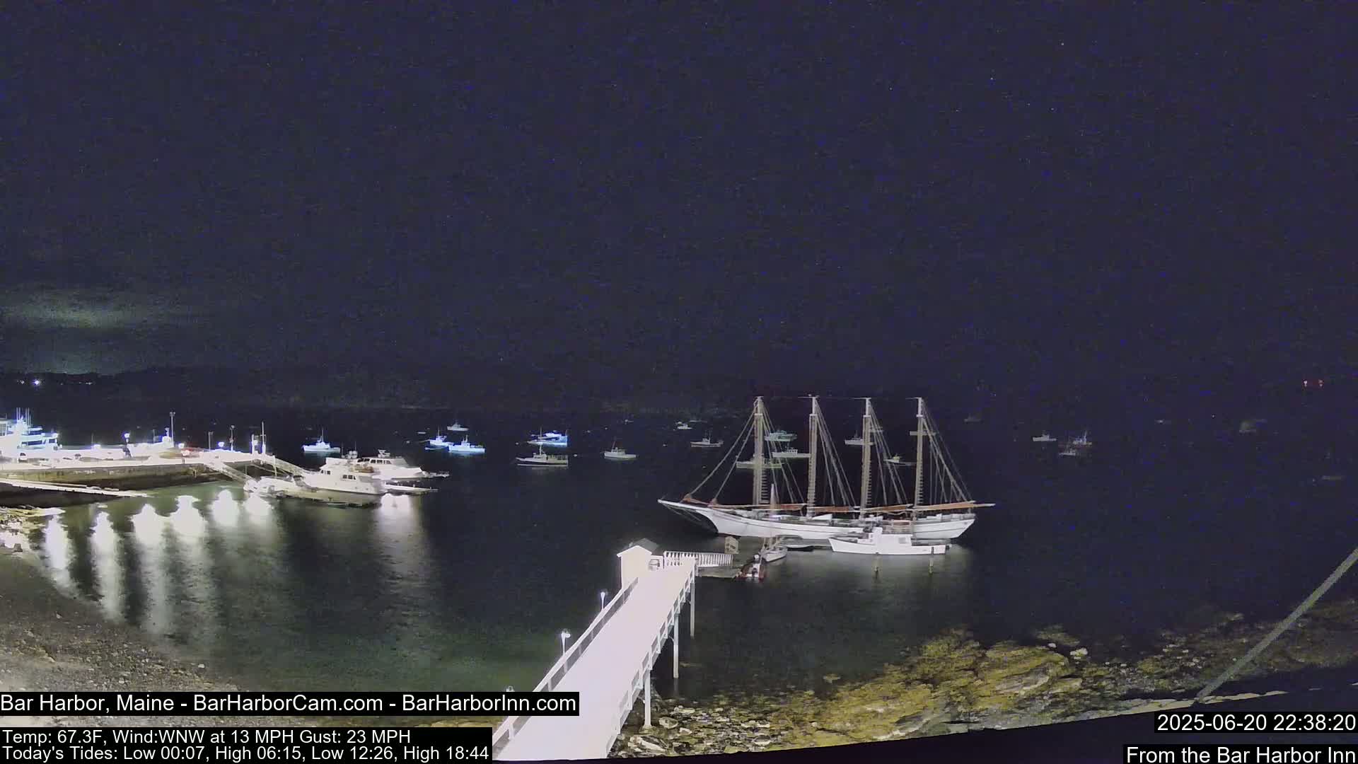 Bar Harbor North View Live Cam - Maine, USA