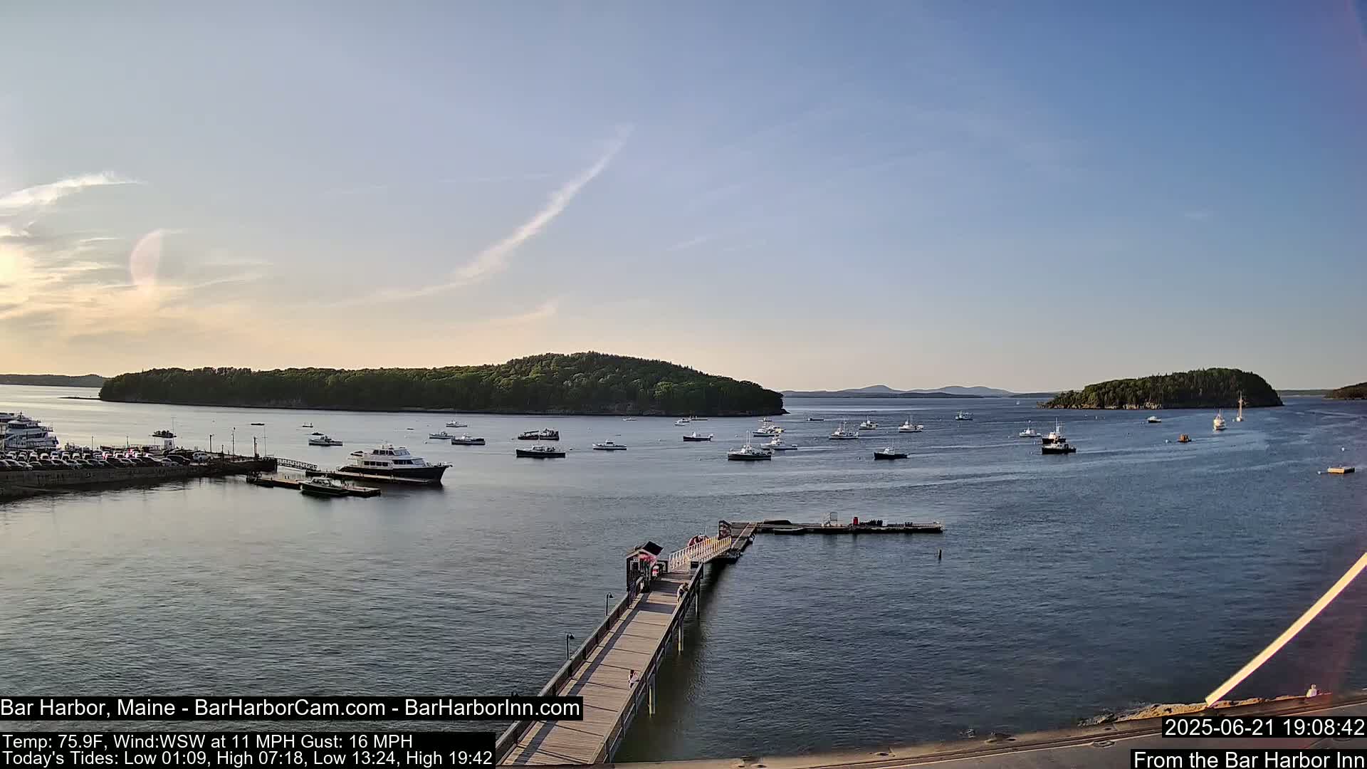 Bar Harbor North View Live Cam - Maine, USA