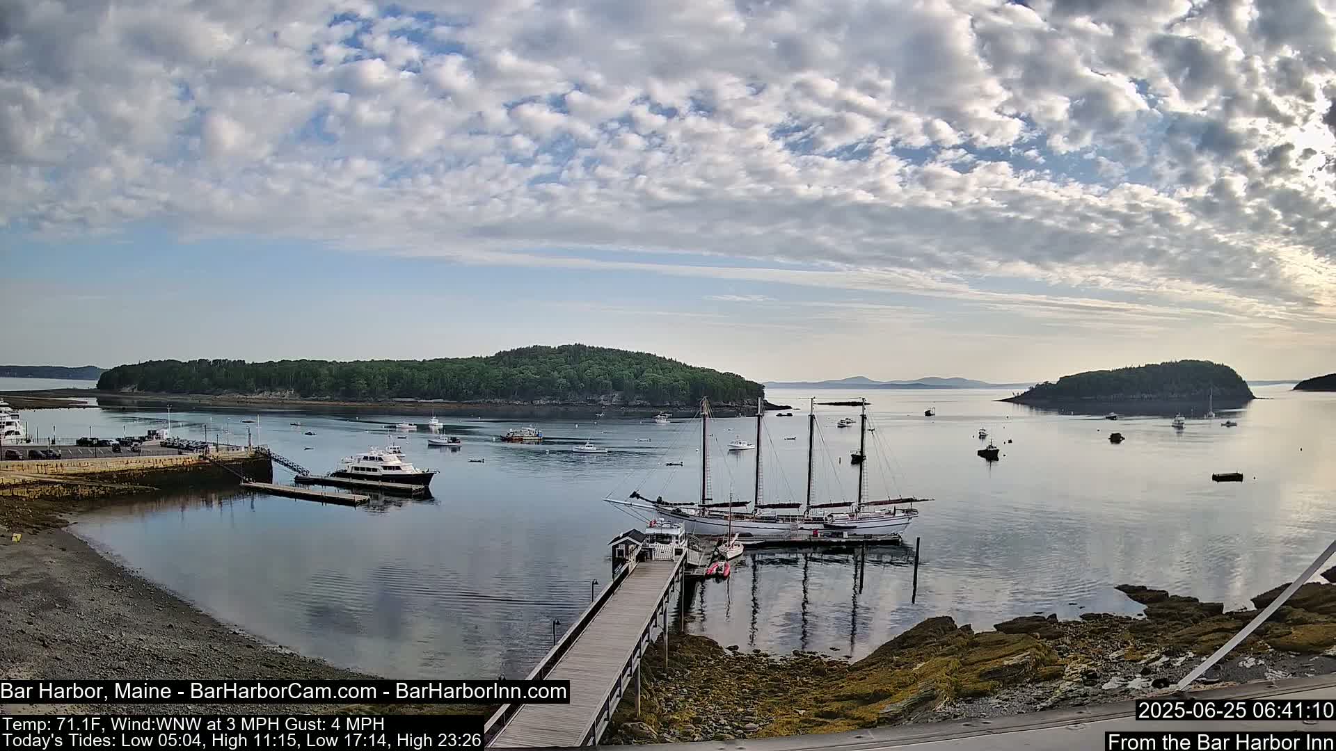 Bar Harbor North View Live Cam - Maine, USA