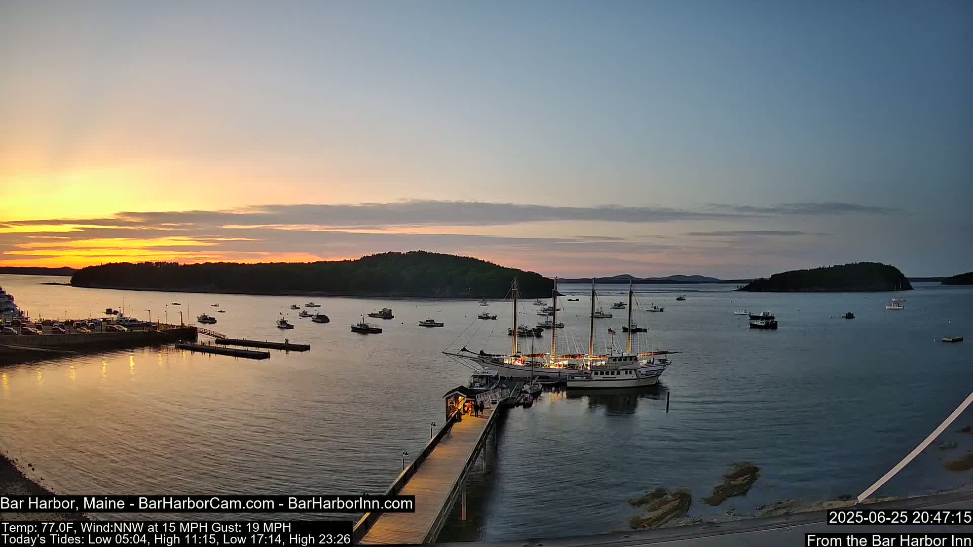 Bar Harbor North View Live Cam - Maine, USA