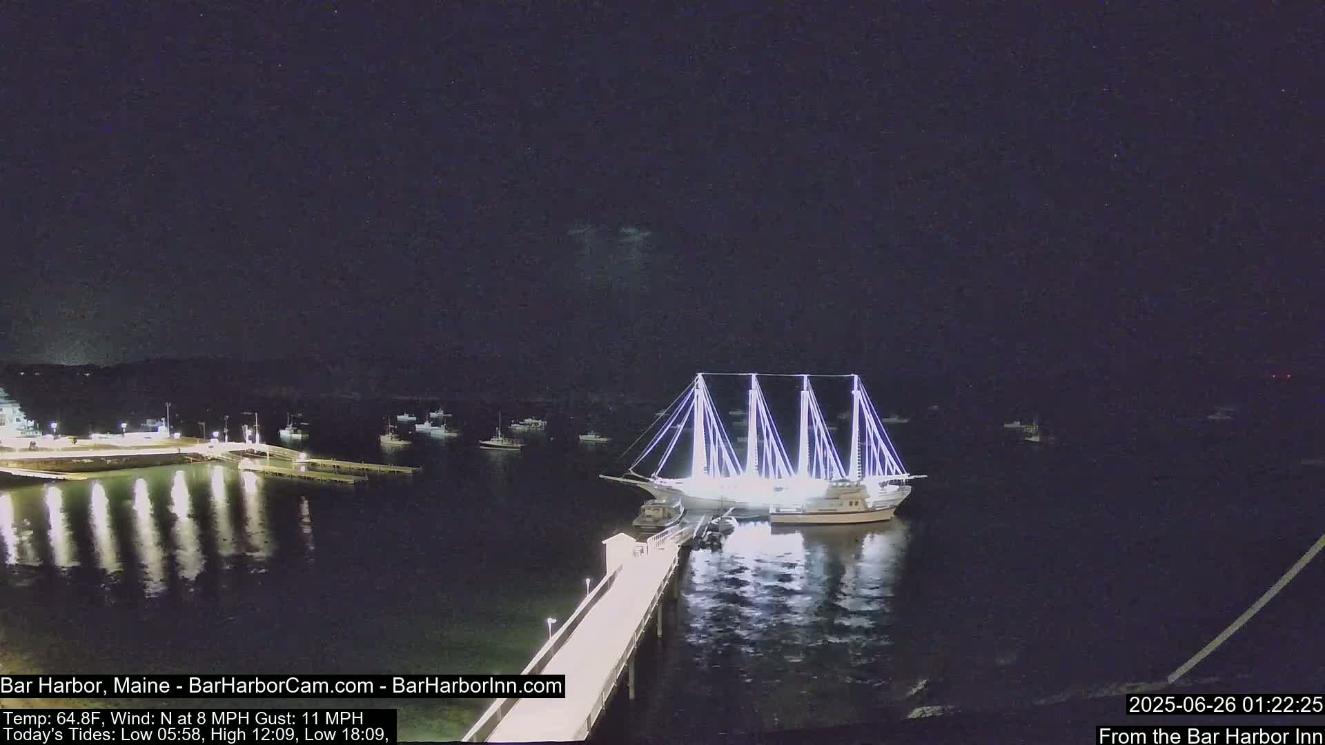Bar Harbor North View Live Cam - Maine, USA