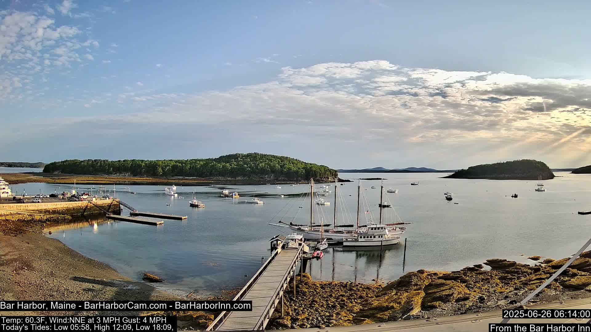 Bar Harbor North View Live Cam - Maine, USA