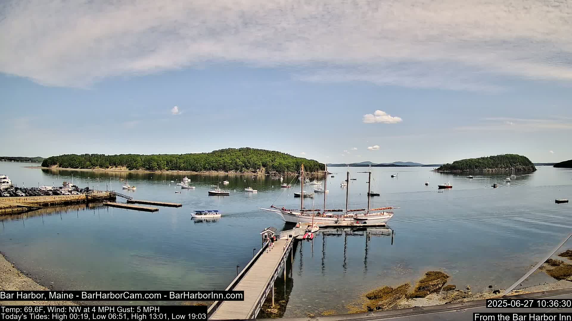Bar Harbor North View Live Cam - Maine, USA