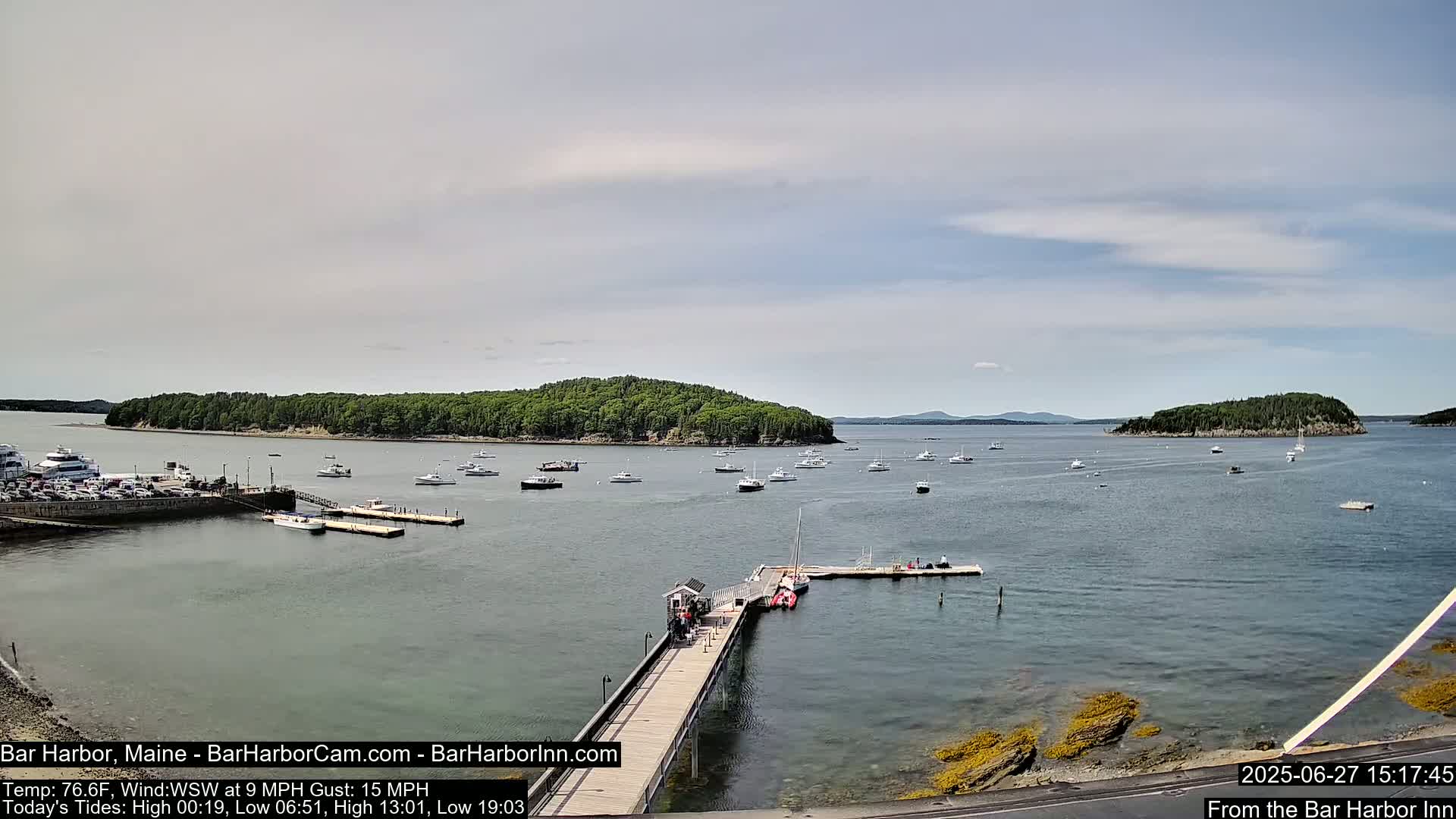 Bar Harbor North View Live Cam - Maine, USA