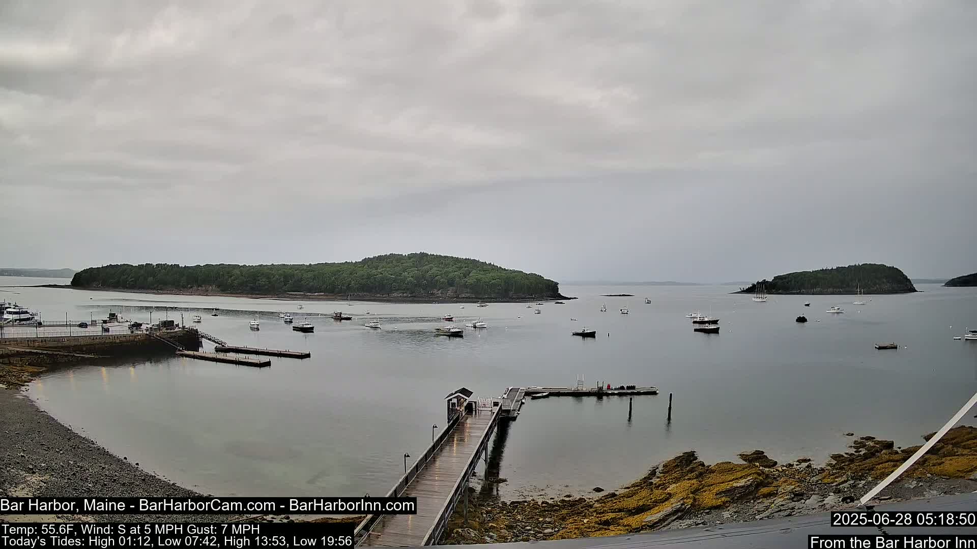 Bar Harbor North View Live Cam - Maine, USA